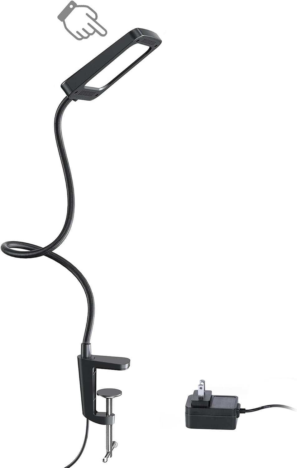 Long Gooseneck 1000LM Clamp Desk Lamp