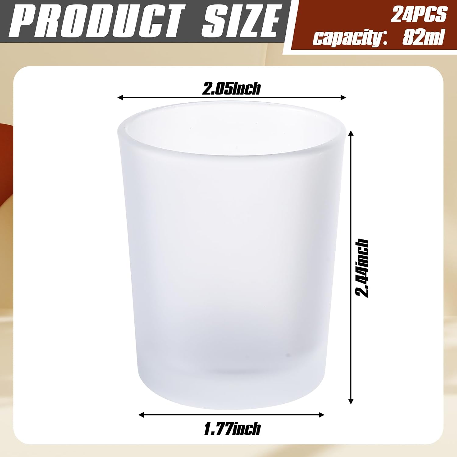 Frosted Votive Tealight Holders