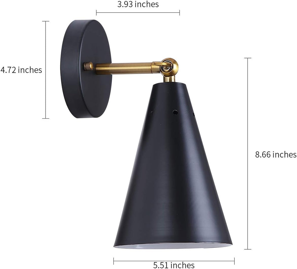 Black Wireless Wall Sconces
