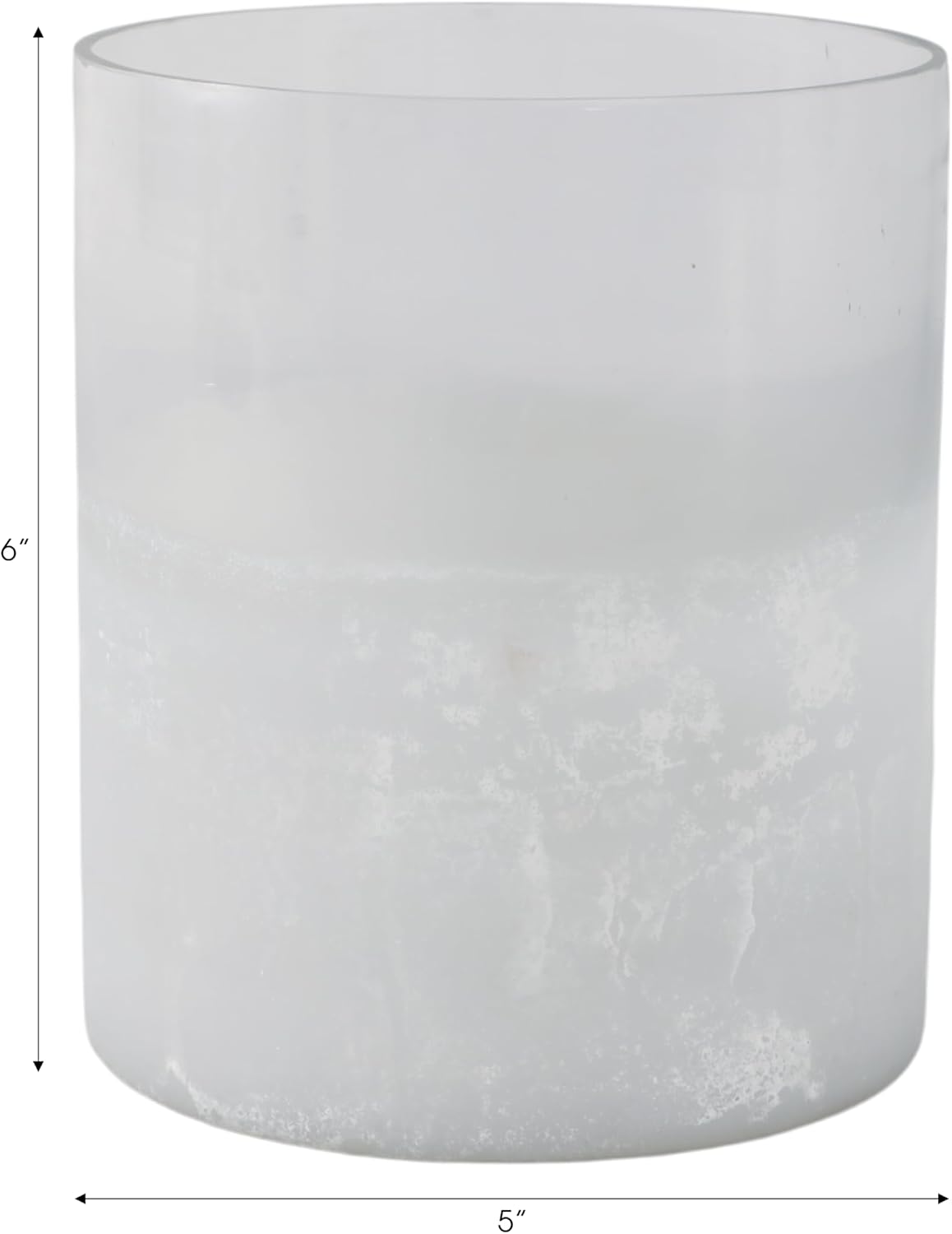 Frosted Base Glass Hurricane Holders