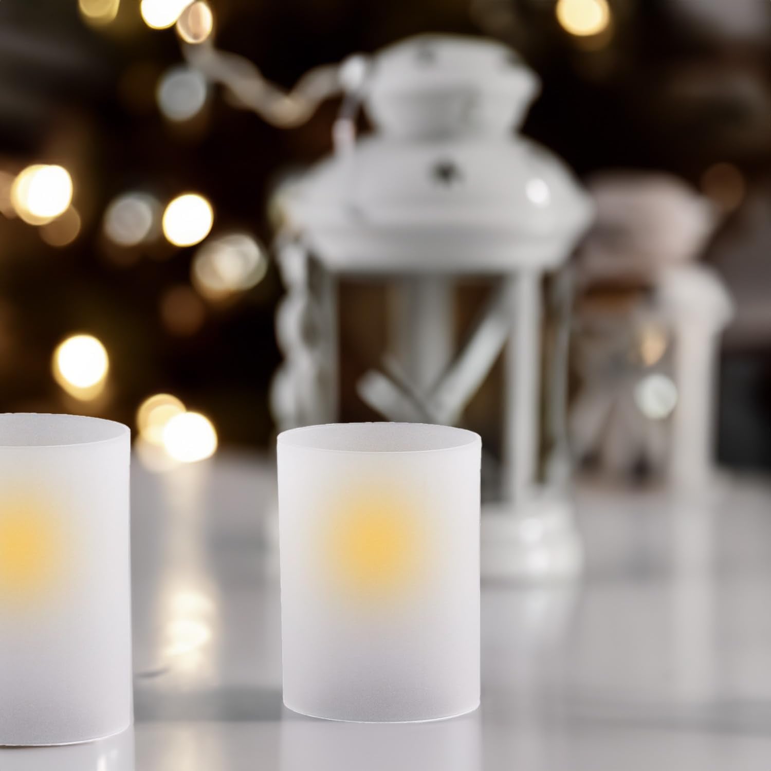 Open-End Frosted Glass Candle Sleeves