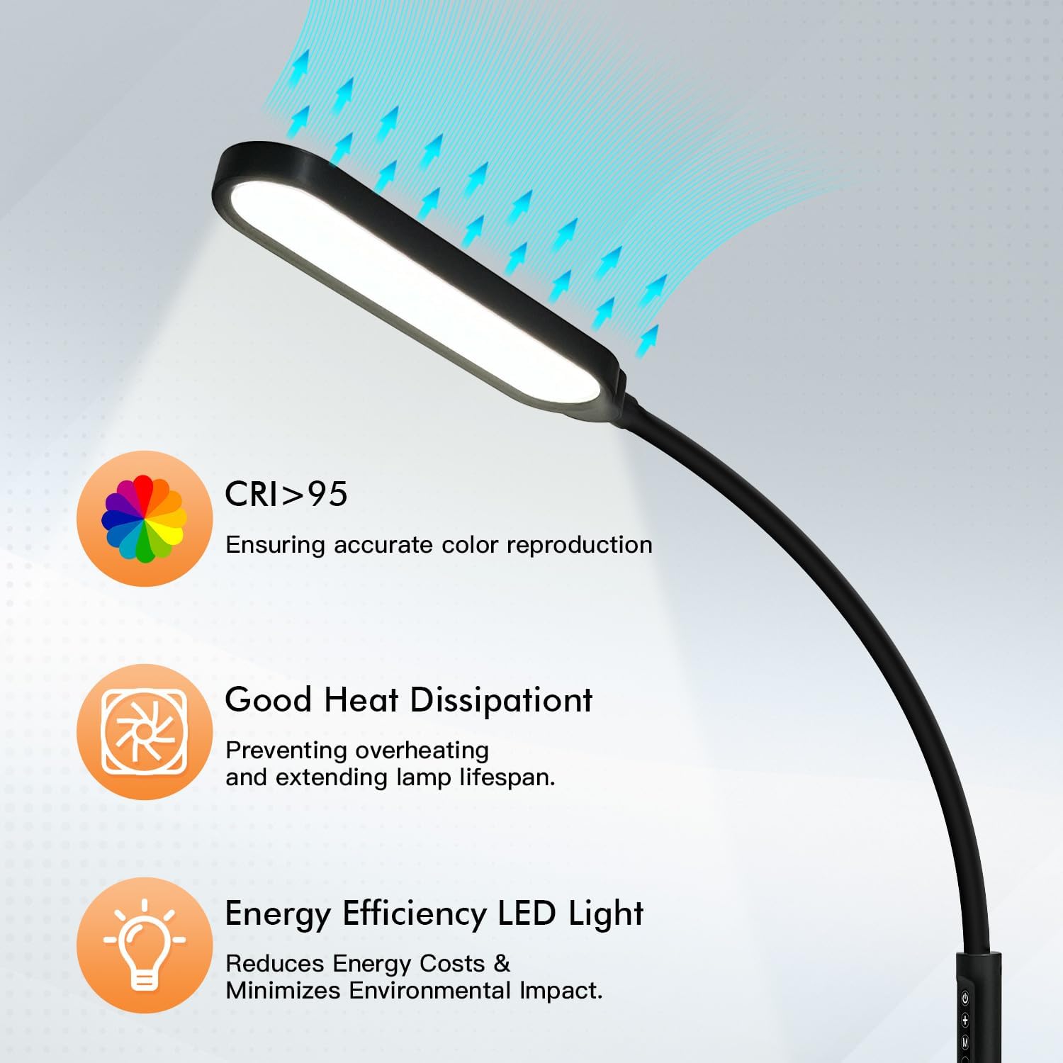 18W Remote LED Clamp Desk Lamp