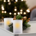 Open-End Frosted Glass Candle Sleeves