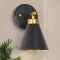 Black Gold Modern Wall Sconce