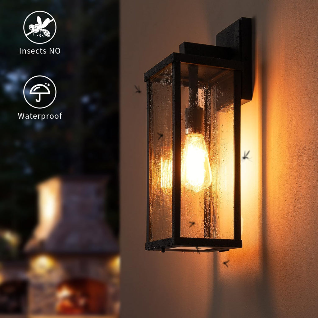 Black Outdoor Wall Sconce