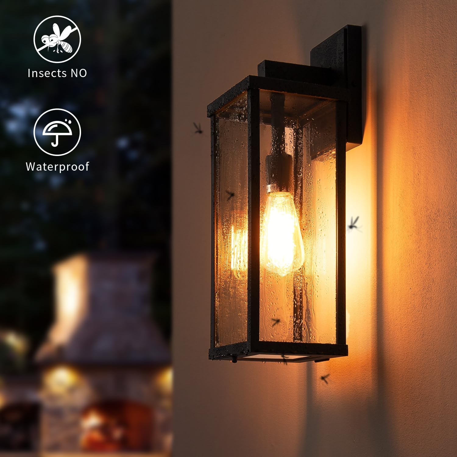 Black Outdoor Wall Sconce