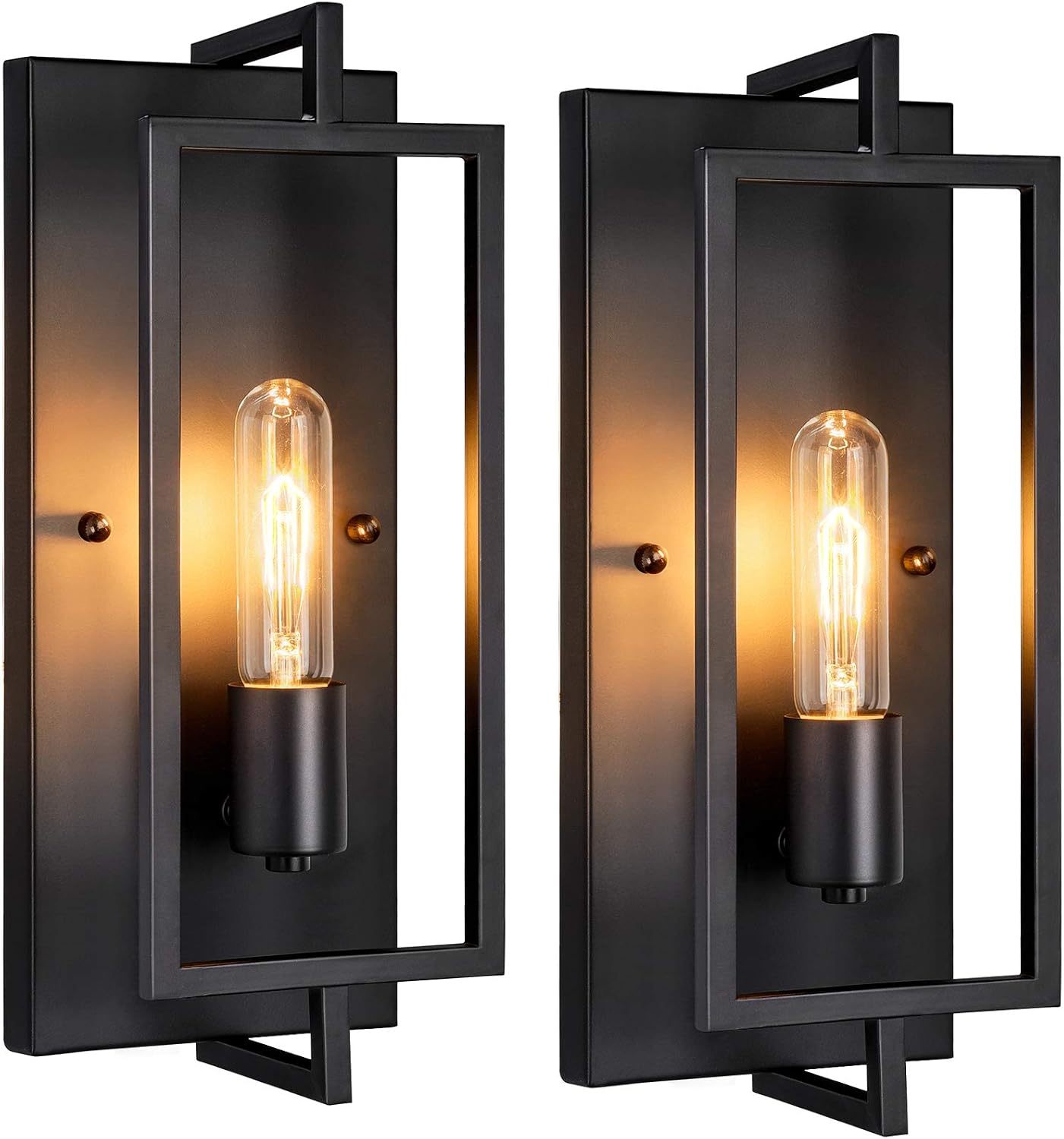 Black Industrial Wall Sconces
