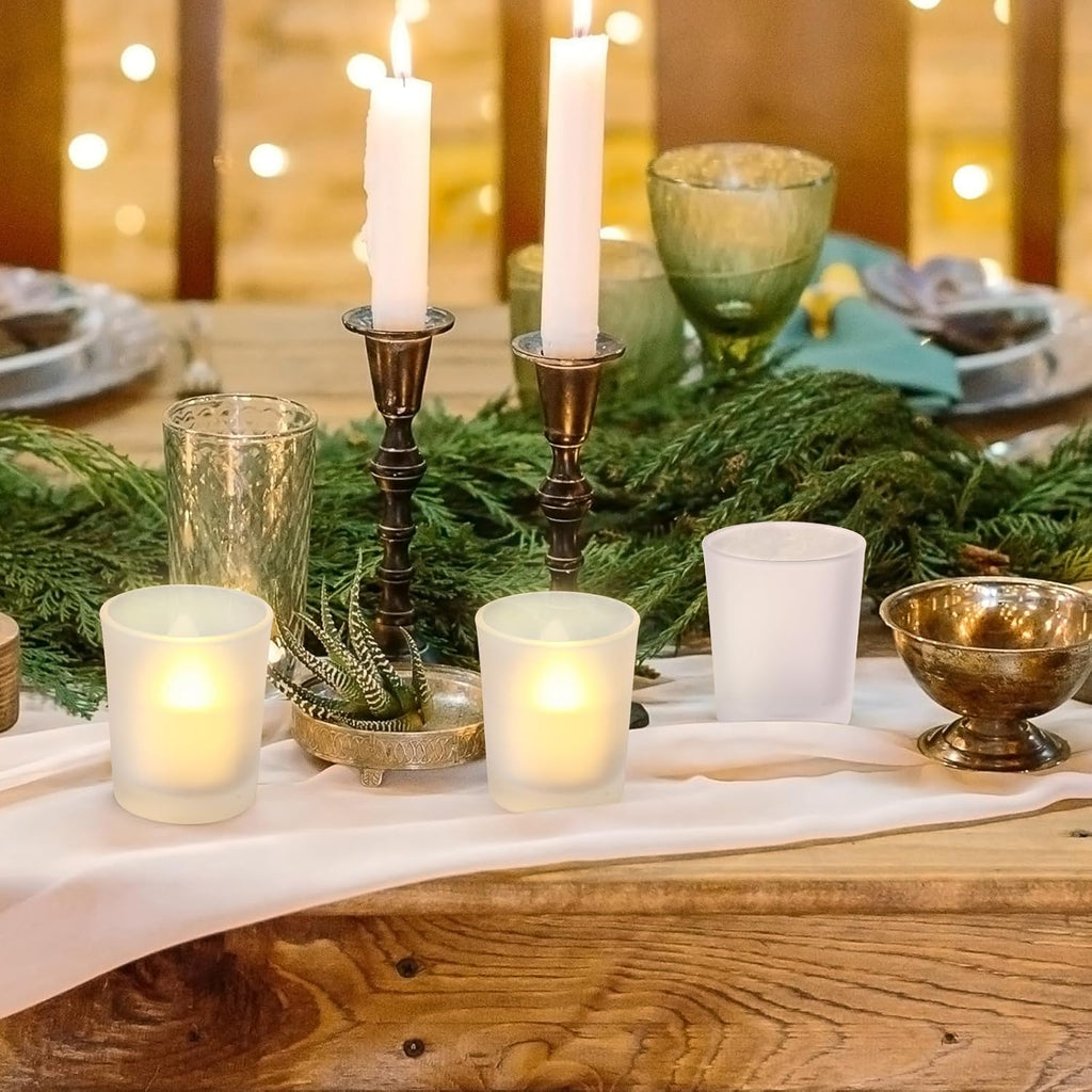 Frosted Votive Tealight Holders