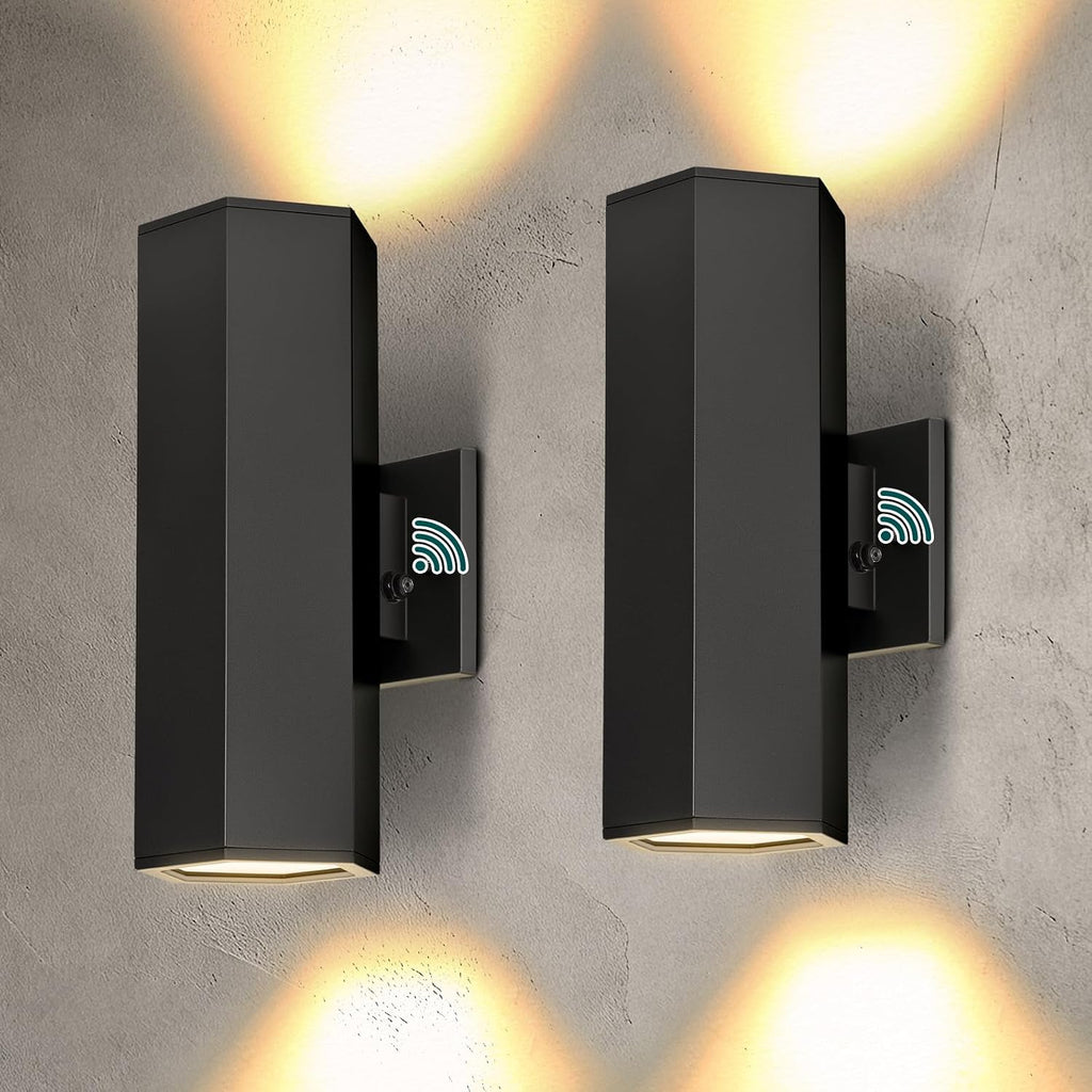 Black LED Outdoor Wall Sconces