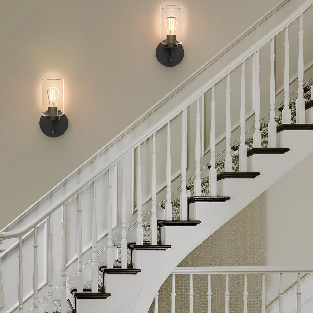 Black Glass Wall Sconces