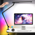 18W RGB Dual Swing Arm Clamp Desk Lamp