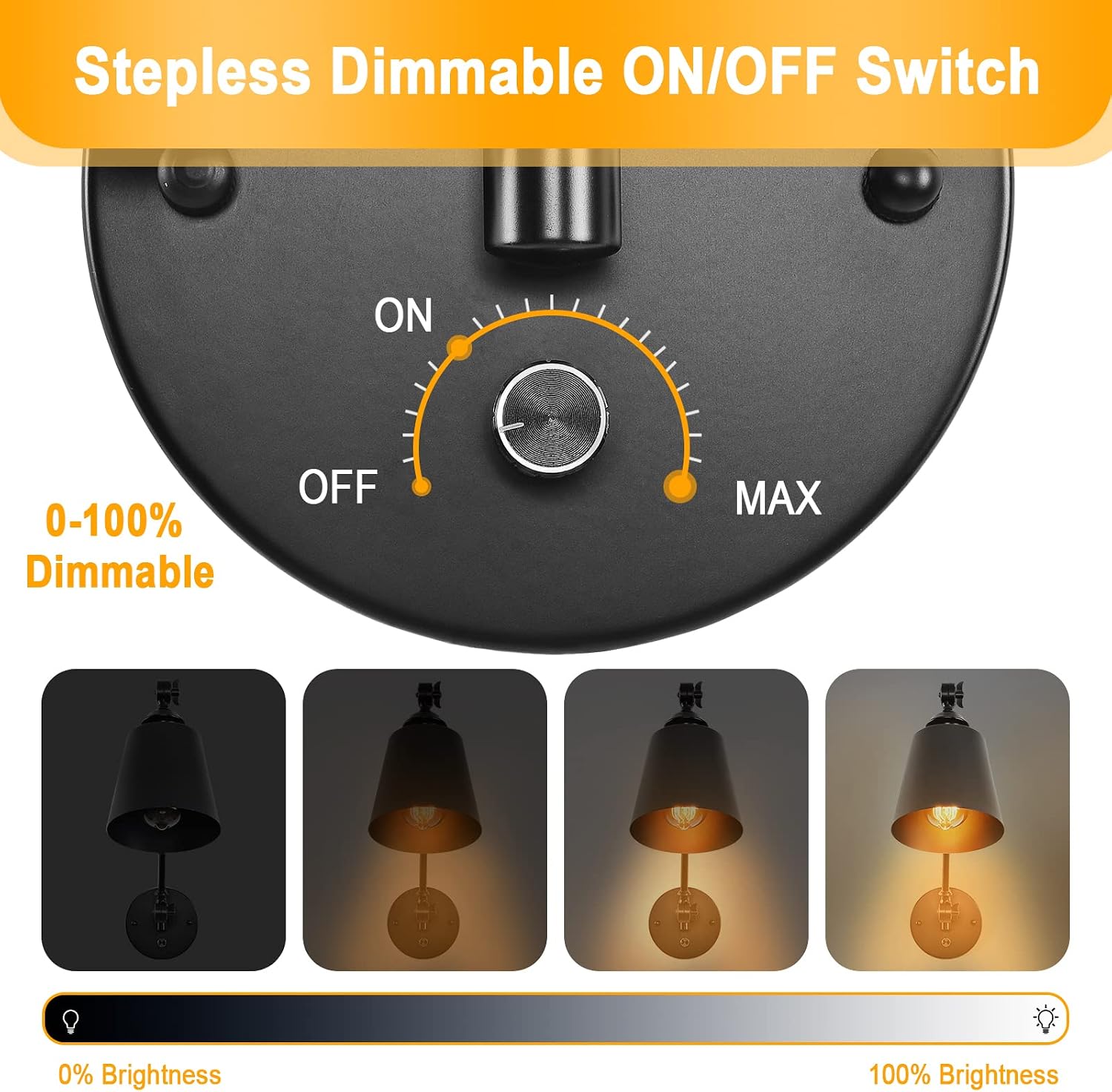 Black Swing Arm Wall Lamps