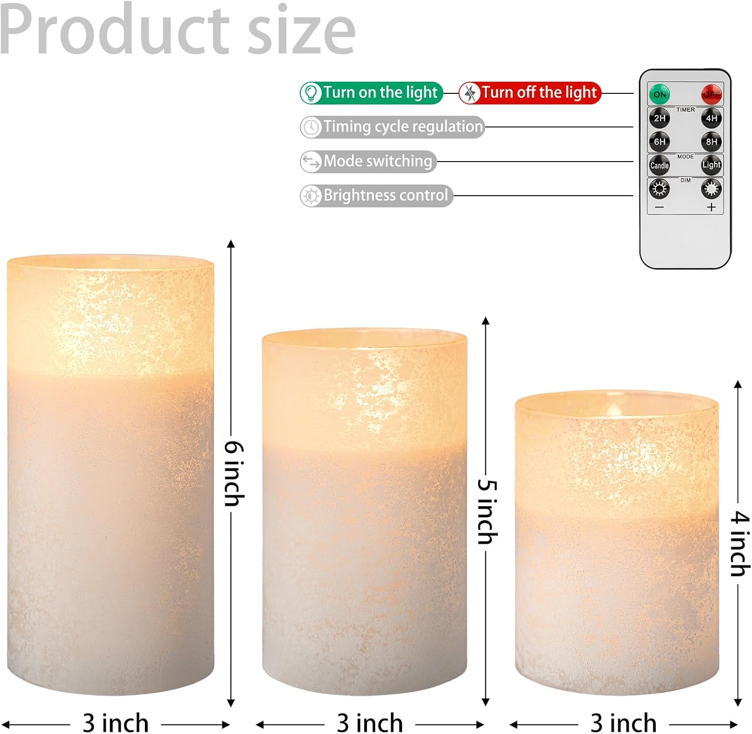 White Remote LED Flameless Candles
