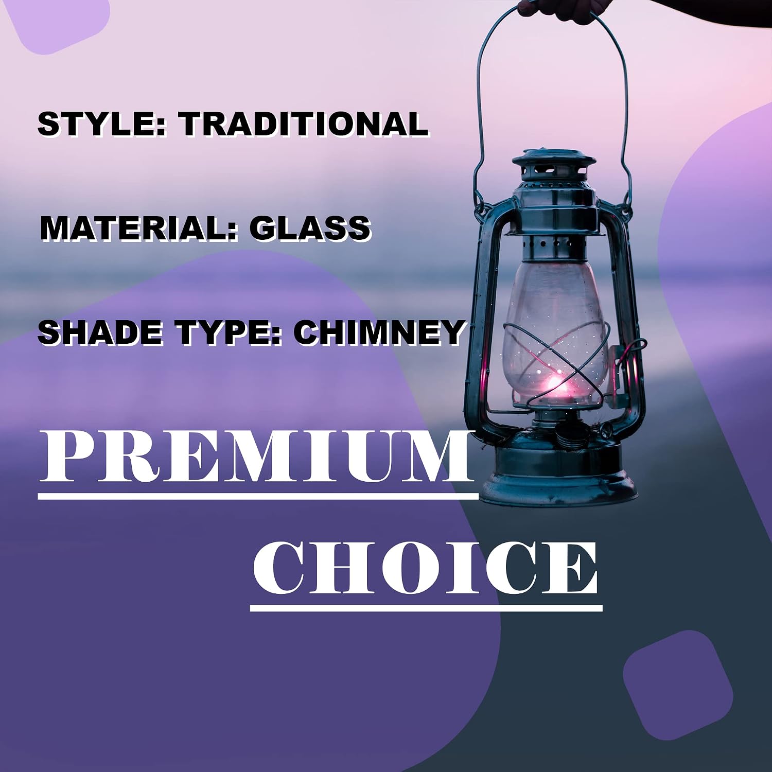 Frosted Glass Lamp Chimney