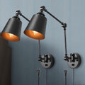 Black Swing Arm Wall Lamps