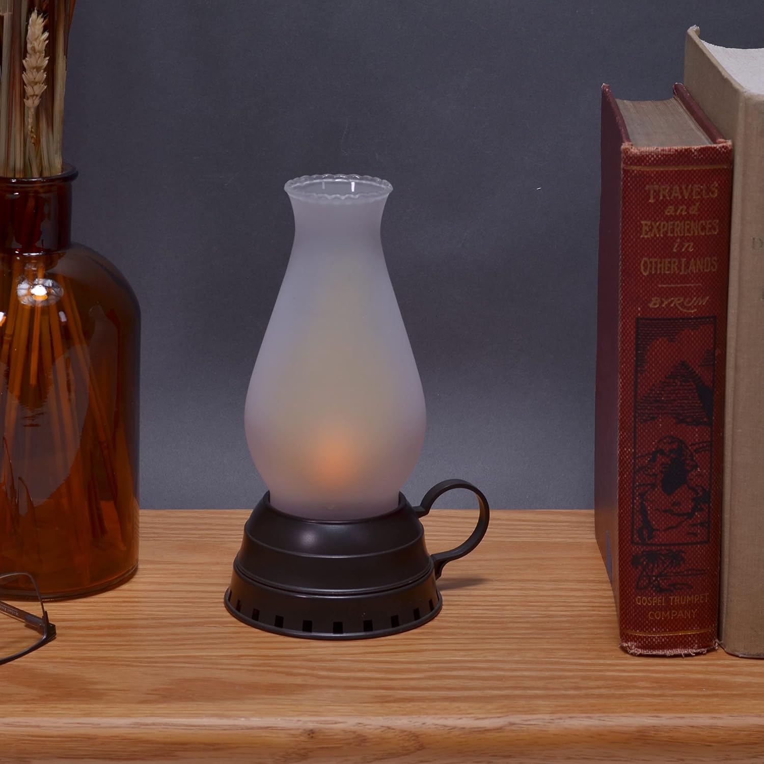 Vintage Bronze LED Candle Lantern