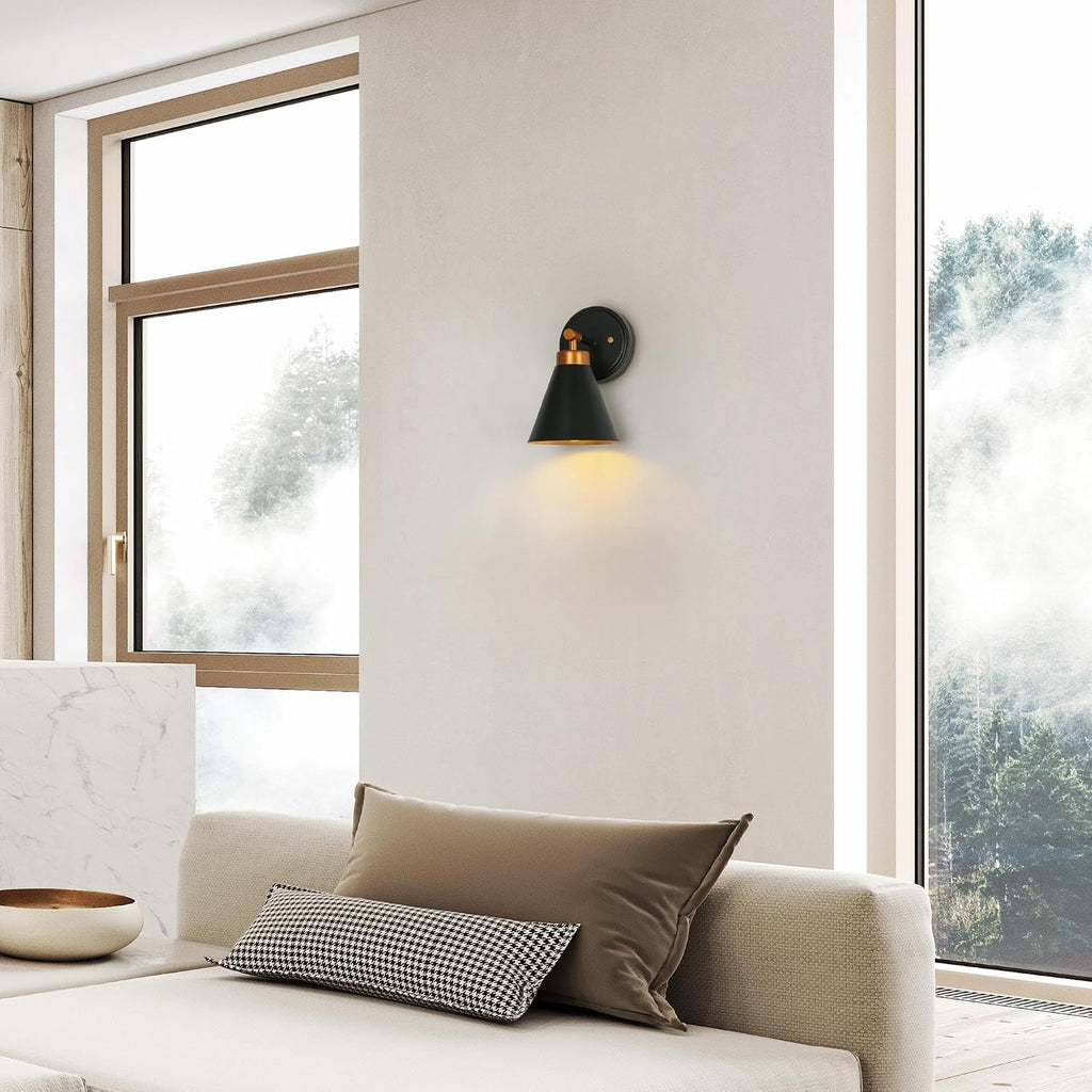 Black Gold Modern Wall Sconce