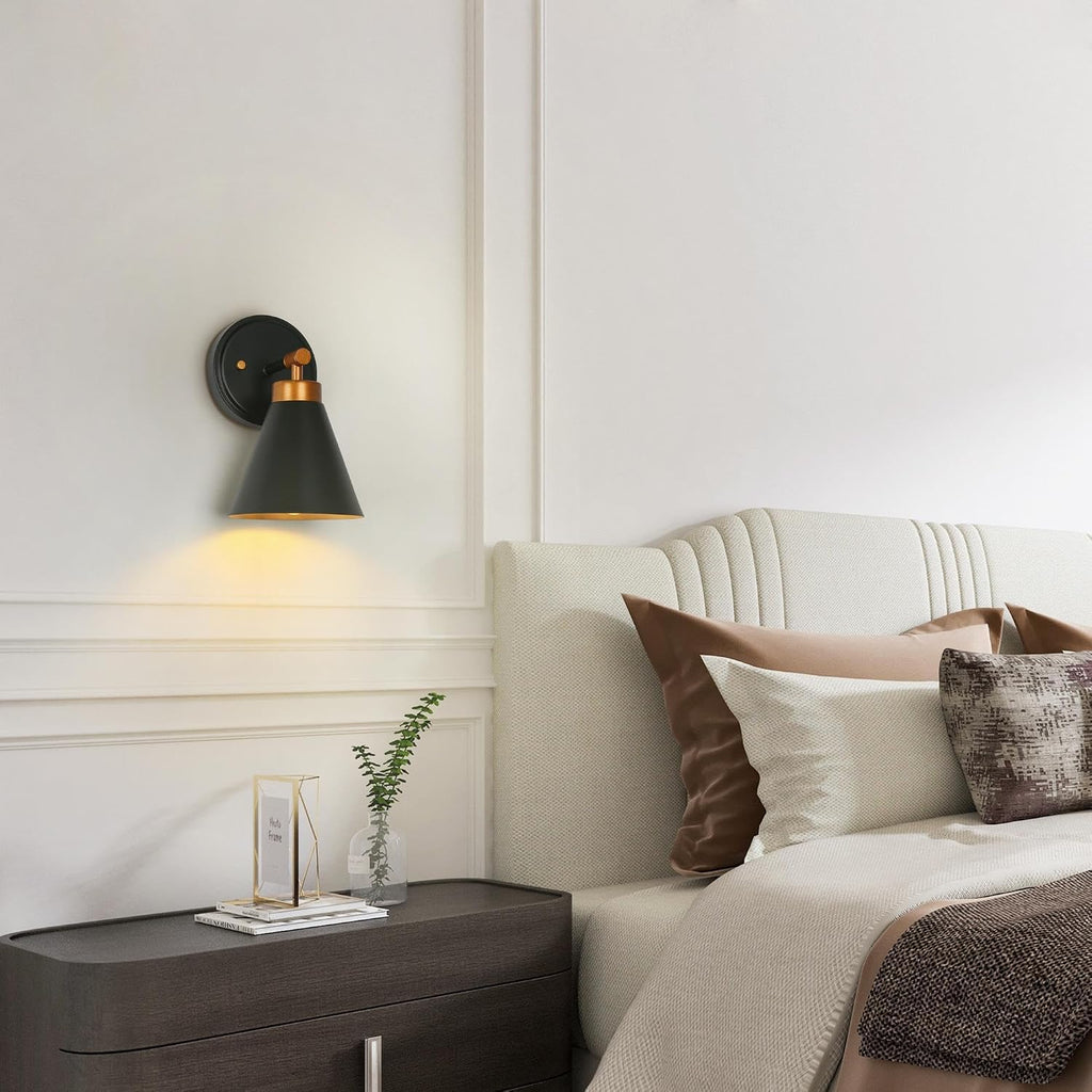 Black Gold Modern Wall Sconce