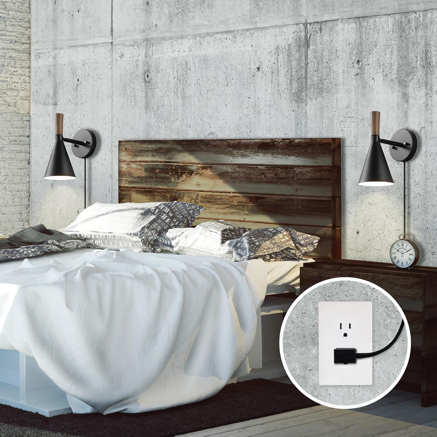 Electric Matte Black Wall Sconce