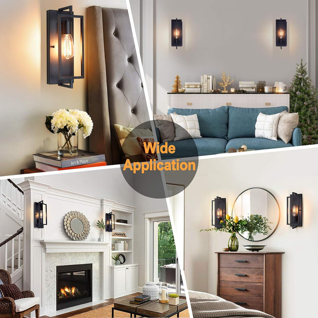 Black Industrial Wall Sconces