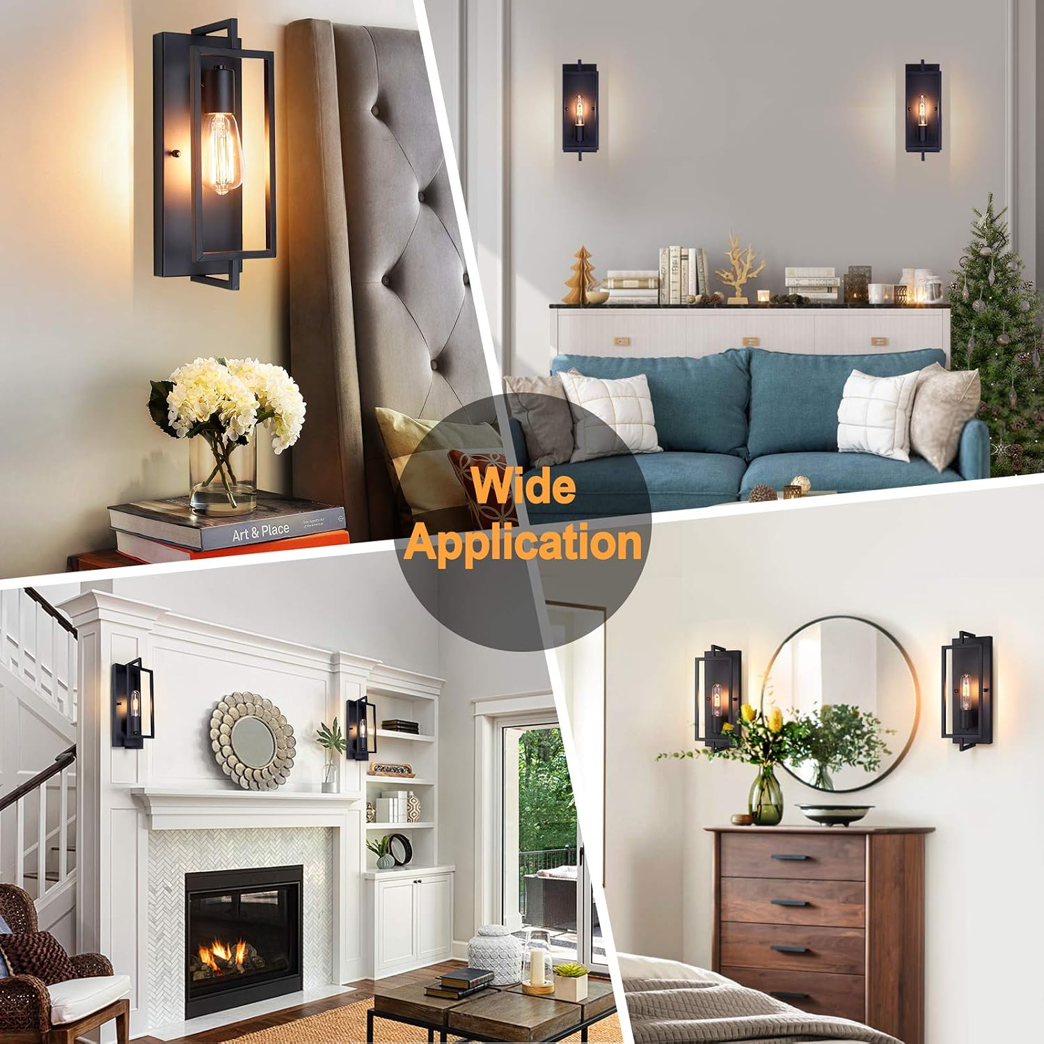 Black Industrial Wall Sconces