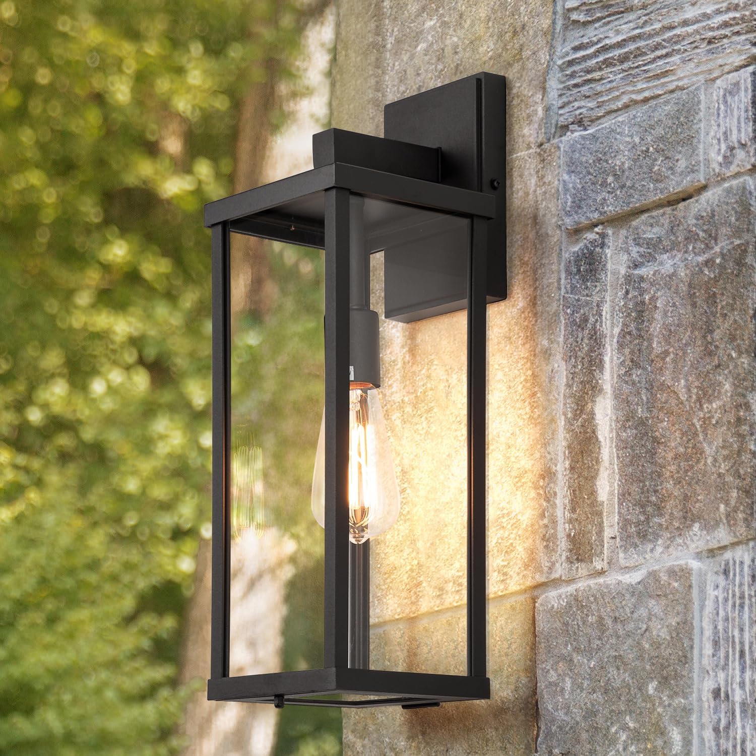 Black Outdoor Wall Sconce